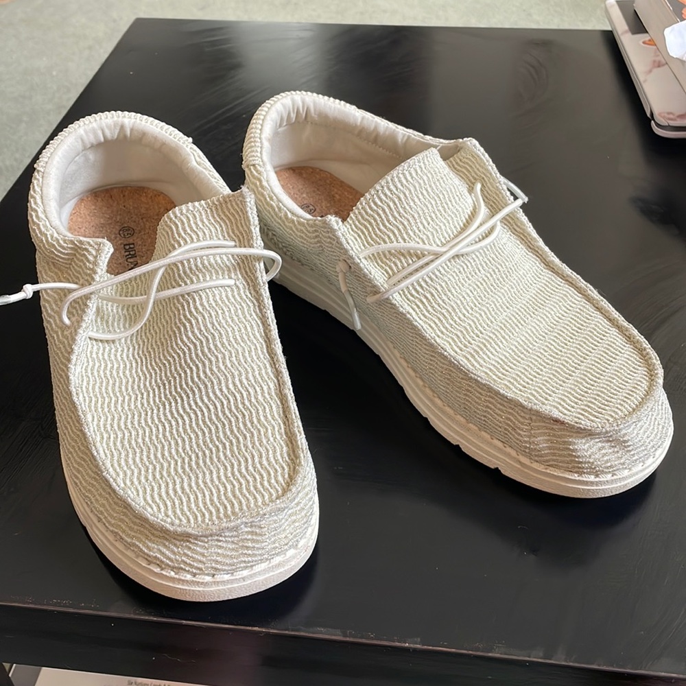 Bruno Marc Gold Shine Boat Loafers